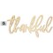 Leisure Arts Unfinished Wood Words - 12" x 6" - Thankful wood cutout - word cutouts for crafts - wooden words for crafts - wooden cut out letters - laser cut words - Large size